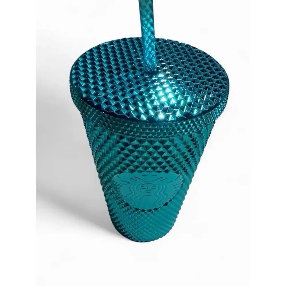 *AUTHENTIC* Starbucks Summer 2023 Blue Splash Chrome Studded Grande 16oz Tumbler